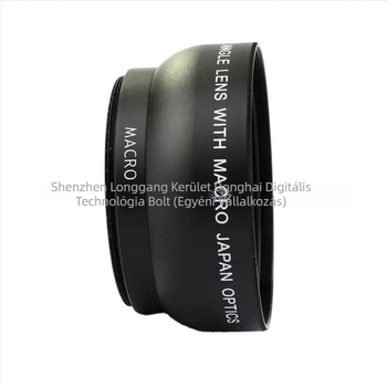 52mm 0.45x Széles látószögű és makro objektív adapter visszafelé csatlakozó objektív interfészhez - 2 darab, 2 csoportban, 58mm szűrőátmérő, 120 mm fókusztávolság