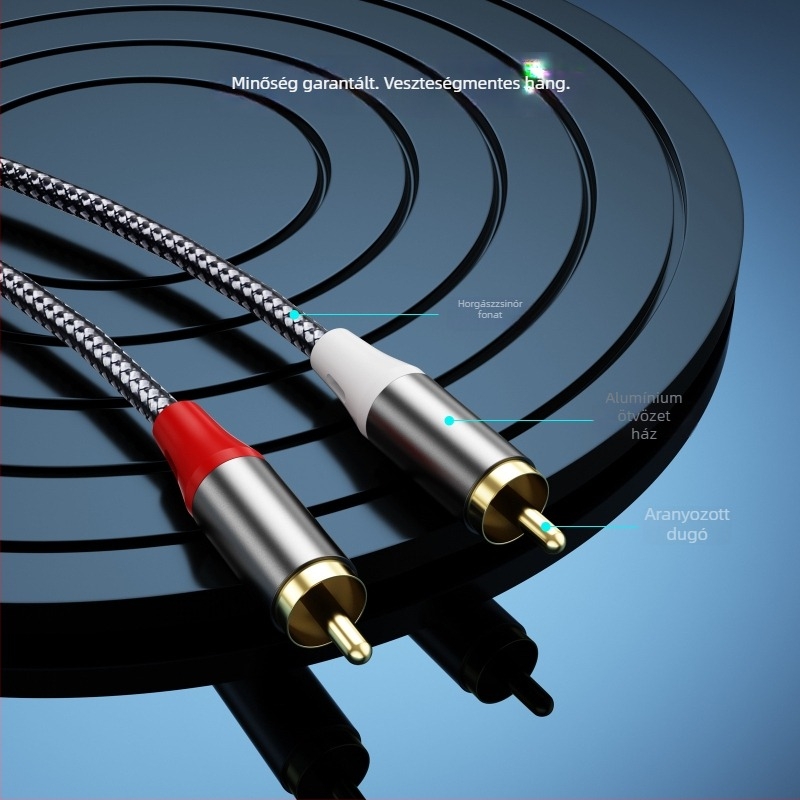 Type-C-ről 2RCA audiókábel, rézmag, enamellált réz vezeték, új stílus, digitális eszközökhöz