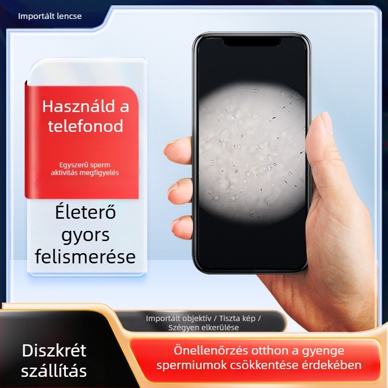 Telefonhoz készült makroobjektív tükrös kialakítással és mikroszkópos alapú tartóval a közeli fotózáshoz