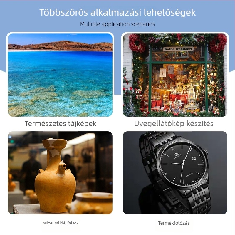 CPL semleges polarizáló szűrő okostelefonhoz – üveg lencse, alumíniumötvözet keret, univerzális kompatibilitás