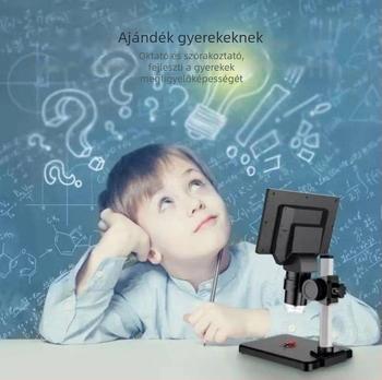 GAOSUO G1000 ipari LCD digitális sztereomikroszkóp kamera 1000x nagyítás