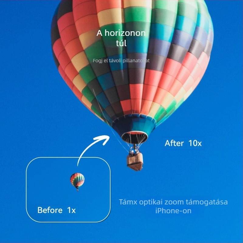 Fotorgear mobiltelefon teleobjektív 2x makro szorzóval, kompatibil Apple és Vivo készülékekhez