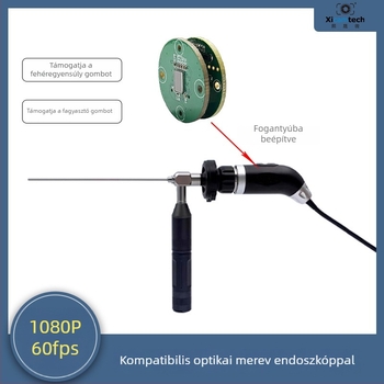 Merev endoszkópos kamera, 2 MP szenzor, 1080p60, USB 2.0, fix fókusz