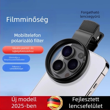 CPL-polárizátor mobiltelefonhoz — fényképező szűrő, HD professzionális, univerzális