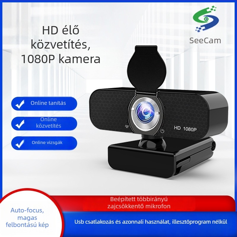 Konferencia kamera 2MP szenzorral, maximális felbontás 2592x1944, 30FPS, USB 2.0, beépített mikrofon