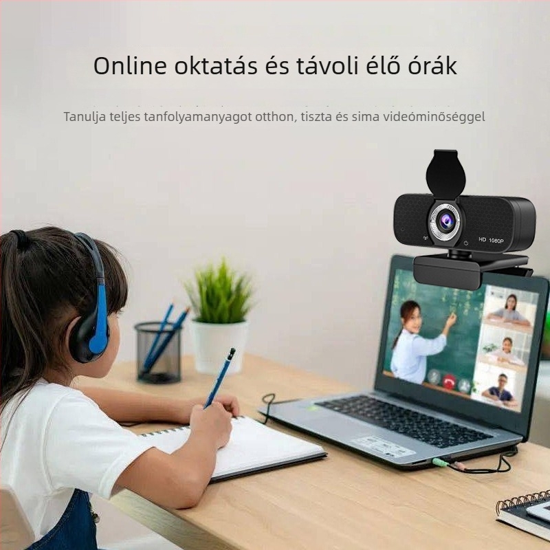 Konferencia kamera 2MP szenzorral, maximális felbontás 2592x1944, 30FPS, USB 2.0, beépített mikrofon