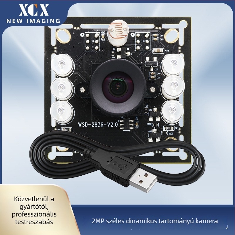 XCX-H21 USB kamera modul, 2 MP szenzor, 1080p/30fps, USB 2.0, beépített mikrofon