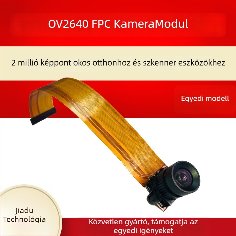 LM24-ZJ88-V2 1080p HD kamera OV2640 CMOS szenzorral, MIPI interfész, fix fókusz, OEM-kész és rajz alapján testreszabható