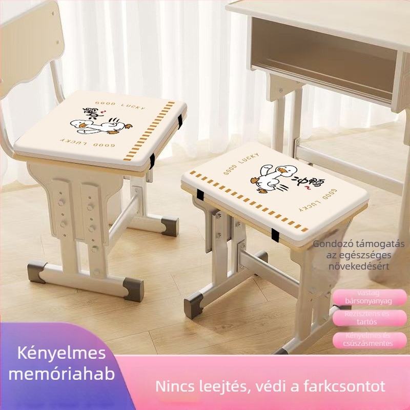 Pomelo memóriás habból készült ülőpárna diákoknak – osztályterem és kollégium használatra, rajzfilm mintával, modern minimalist stílus