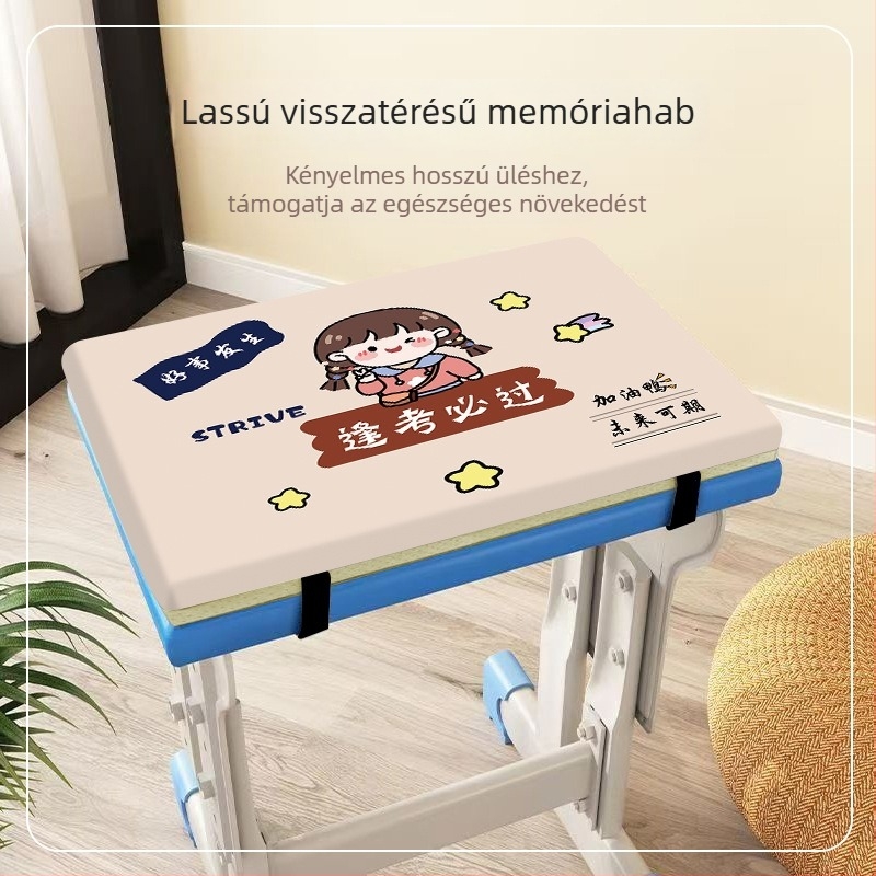 Pomelo memóriás habból készült ülőpárna diákoknak – osztályterem és kollégium használatra, rajzfilm mintával, modern minimalist stílus