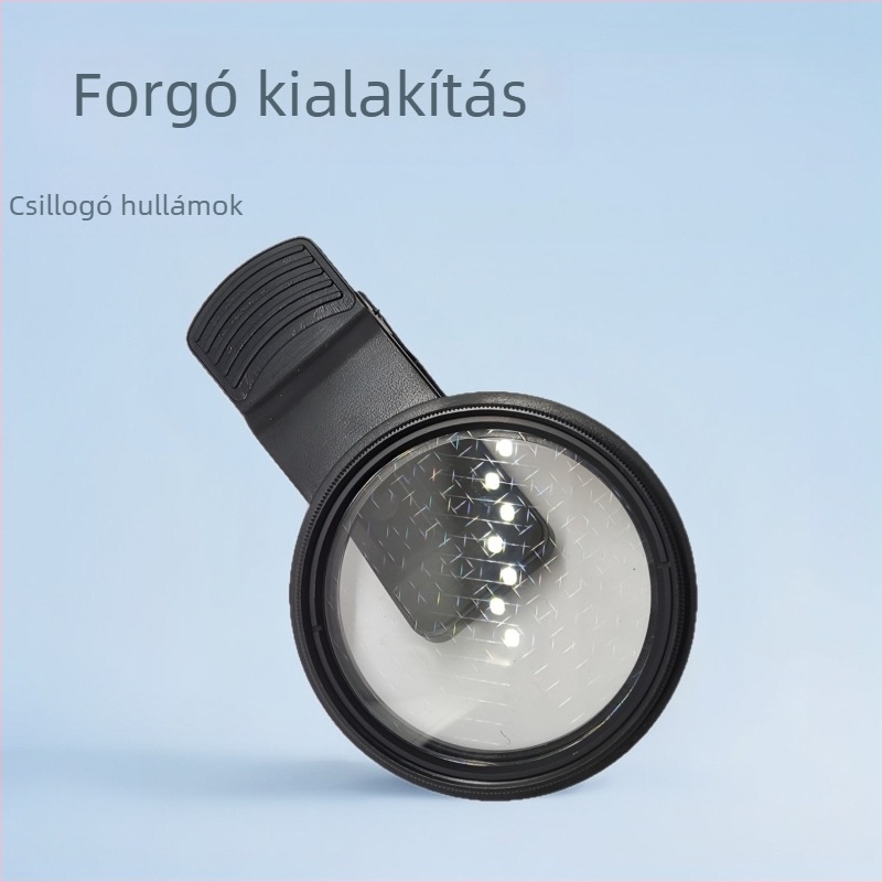 Forgatható csillagszűrő fényképezéshez - 8-szárnyú csillagfény effekt - Shinyang k8970, általános kompatibilitás