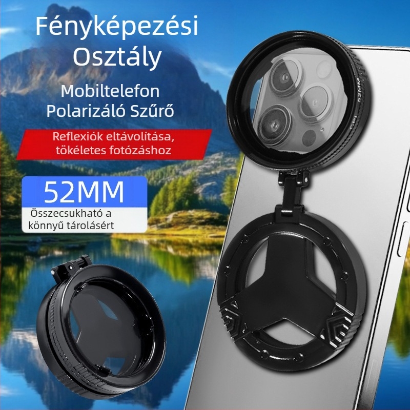 CPL polarizációs szűrő mágneses rögzítéssel – általános használatra szánt modell CPL