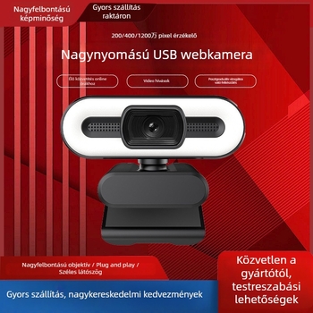 USB webkamera plug-and-play, 4MP szenzor, maximális felbontás 3840x2160, 30 FPS, USB 2.0