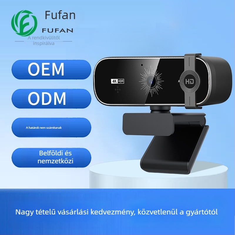 Webkamera asztali számítógéphez és notebookhoz - 4K USB 2.0, 12 MP szenzor, 30 FPS, beépített mikrofon