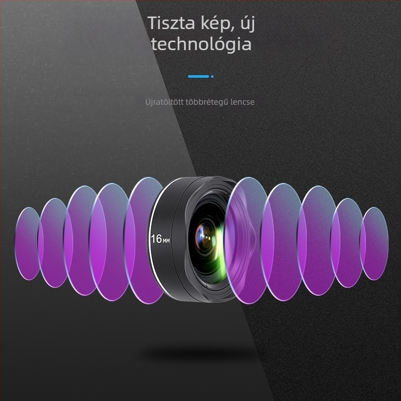 JOVOCN JV-A04 PRO Négy az egyben mobiltelefonos lencse készlet: széles látószög, makro, tele, fisheye – alumíniumötvözet test, optikai üveg