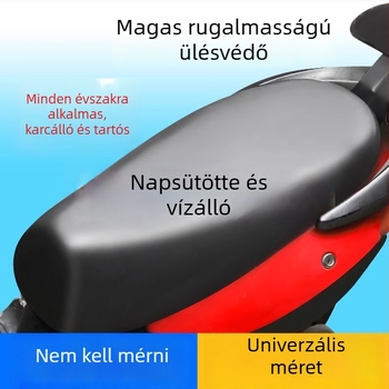 Bőr ülésvédő elektromos kerékpárhoz, univerzális illeszkedés, minden évszakban, töltőanyag nélkül