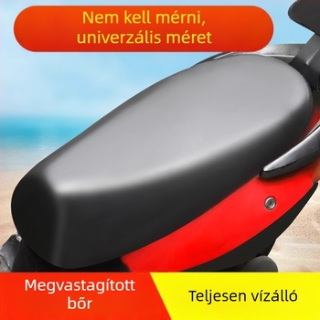 Bőr ülésvédő elektromos kerékpárhoz, univerzális illeszkedés, minden évszakban, töltőanyag nélkül