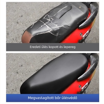 Bőr ülésvédő elektromos kerékpárhoz, univerzális illeszkedés, minden évszakban, töltőanyag nélkül
