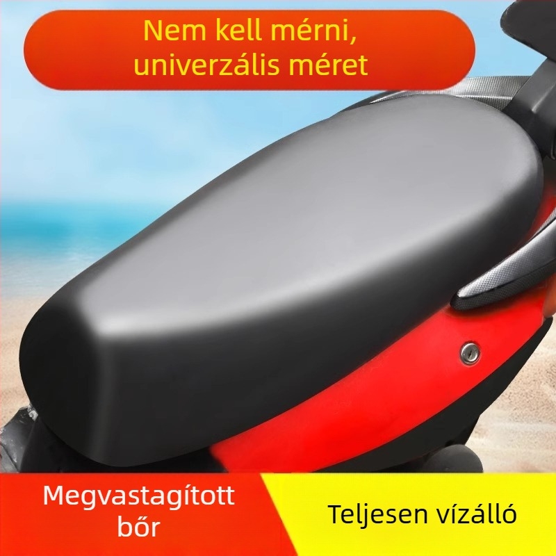 Bőr ülésvédő elektromos kerékpárhoz, univerzális illeszkedés, minden évszakban, töltőanyag nélkül