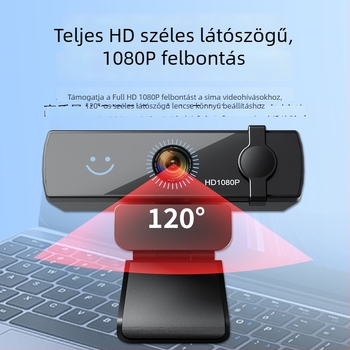 HD 1080p USB 2.0 webkamera autofókussal és beépített mikrofonnal, driverek nélkül