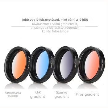 DSLR fényképezőgép Gradient tükrös szűrő – naplemente effekt, objektív szűrő