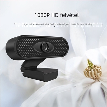 USB webkamera 1080p Full HD, 2MP szenzor, 30fps, USB 2.0, beépített mikrofon