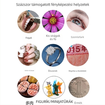 Okostelefon-makro lencse 80–100 mm, makró fotózás rovarok, virágok és ékszerek számára, 52 mm szűrőmenet