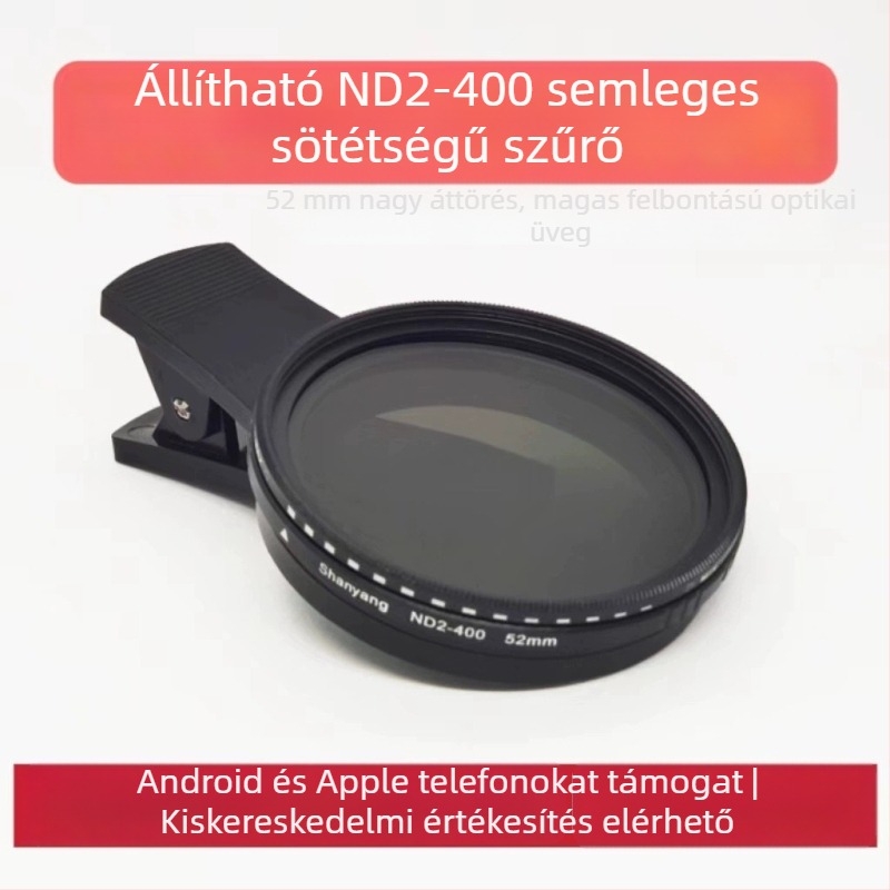 Demaxi Univerzális ND-szűrő ND2-400, Állítható semleges sűrűségű szűrő mobiltelefonokra