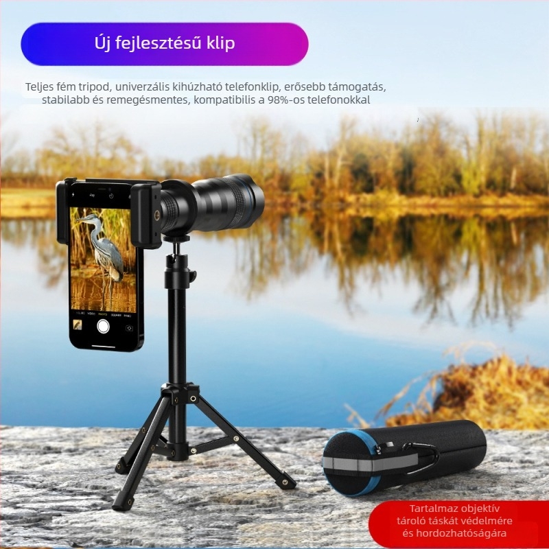 Apexel Külső teleobjektív mobiltelefonhoz, Modell Apl-js36xjj04/apl-js36xjj020, Univerzális a mobiltelefonokhoz