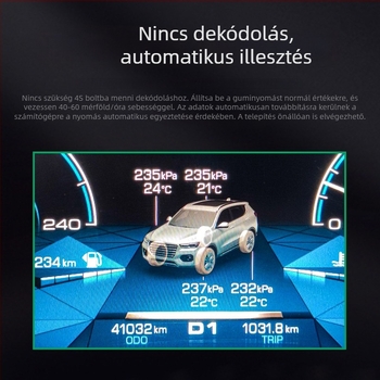 TPMS gumiabroncsnyomás-szenzor F2GT-1A180-CB/DC – digitális kijelző, toll alakú dizájn, nyomás tartomány 0-3.58 bar, nagy pontosság, Ford Lincoln 2015-2019