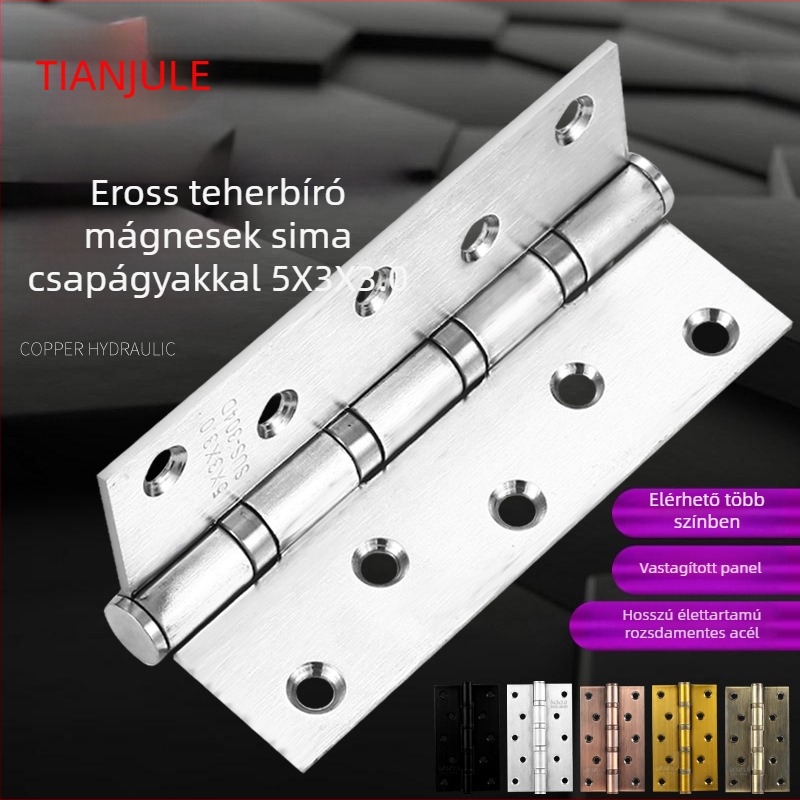 Rozsdamentes acél ajtópánt, modell 525/530; anyag: rozsdamentes acél; stílus: modern minimalizmus; márka: TIANJULE