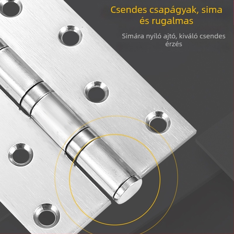 Rozsdamentes acél ajtópánt, modell 525/530; anyag: rozsdamentes acél; stílus: modern minimalizmus; márka: TIANJULE