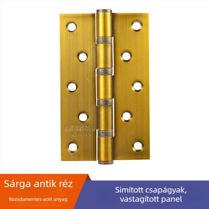 Rozsdamentes acél ajtópánt, modell 525/530; anyag: rozsdamentes acél; stílus: modern minimalizmus; márka: TIANJULE
