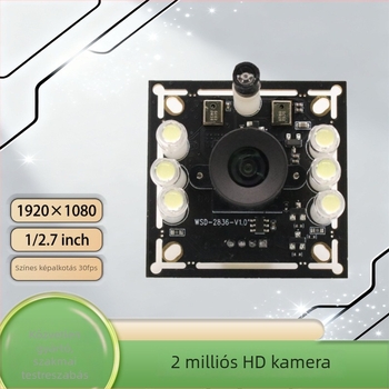 PC-hez USB kamera 2MP szenzorral, 1080p felbontás (1920x1080), 30fps, USB 2.0, beépített mikrofon