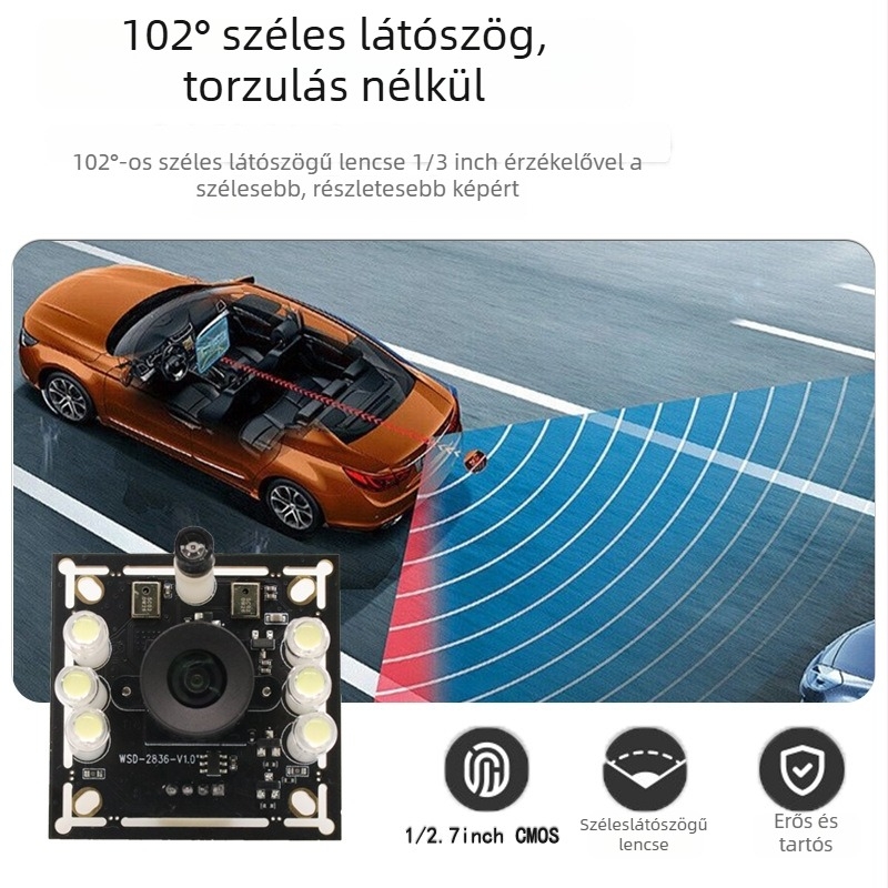 PC-hez USB kamera 2MP szenzorral, 1080p felbontás (1920x1080), 30fps, USB 2.0, beépített mikrofon