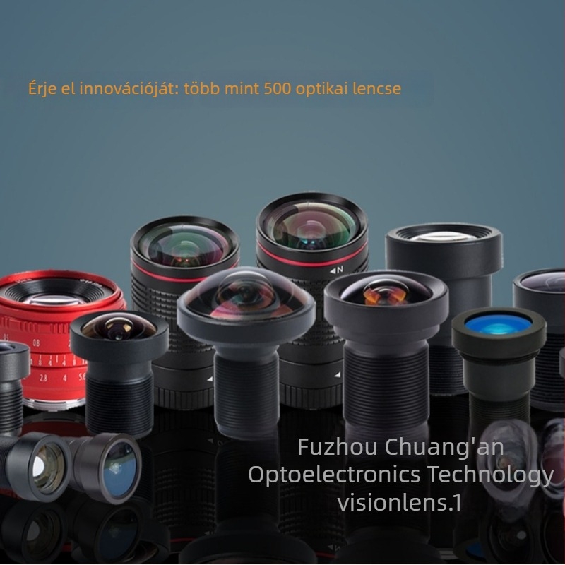 1.8 mm fix fókuszú ultra széles látószögű objektív, M12 csatlakozó, 1/2.7" érzékelő, 8MP, F2.0, minimális fókusztávolság 0.1 m