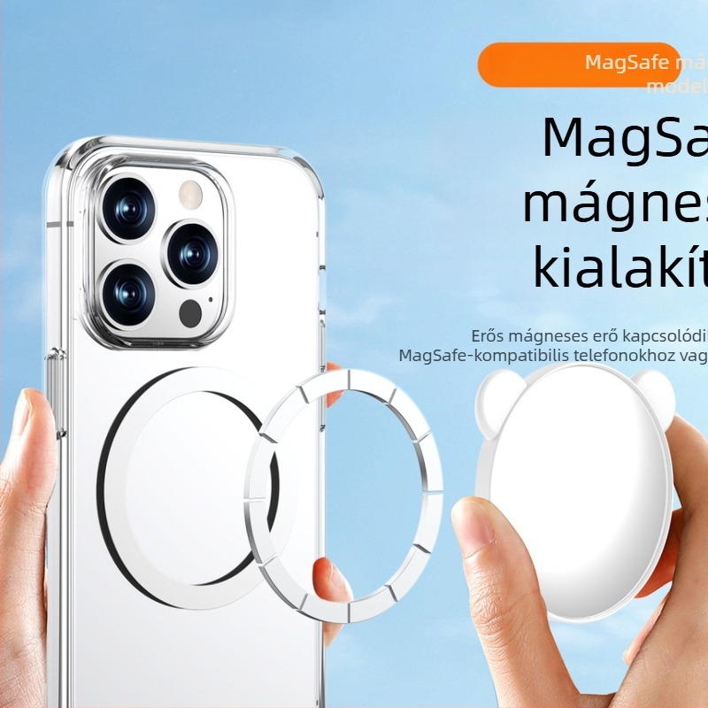 TH-262 MagSafe mágneses szelfi tükör telefonhoz, széles látószögű clip-on objektív, univerzális kompatibilitás