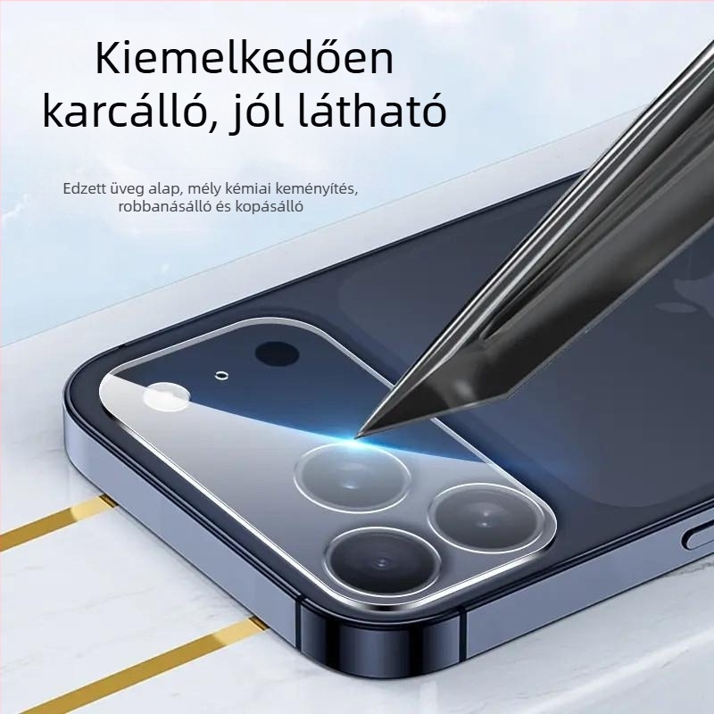 Apple iPhone 17 sorozathoz kameraobjektív védőfólia – teljes lefedettség