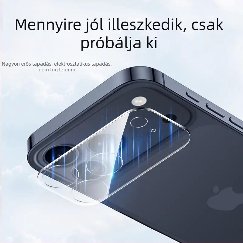 Apple iPhone 17 sorozathoz kameraobjektív védőfólia – teljes lefedettség