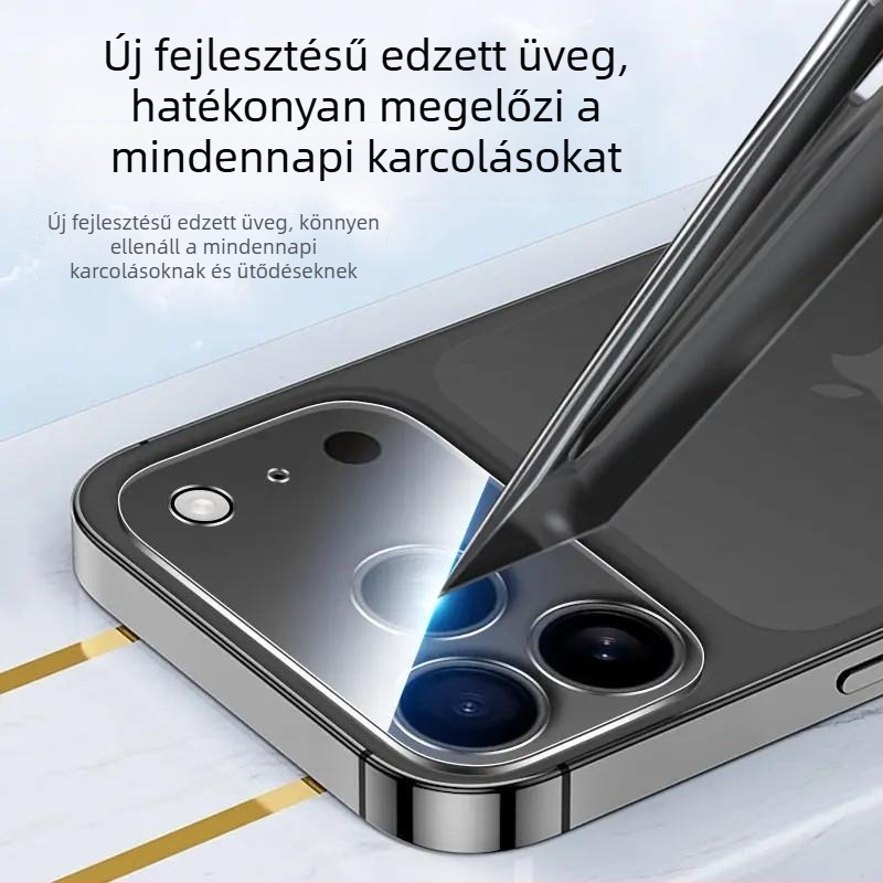 iPhone 17 sorozat hátlapi kamera objektív védőfóliája – edzett fólia a 17, 17 Pro, 17 Pro Max és 17 Air modellhez