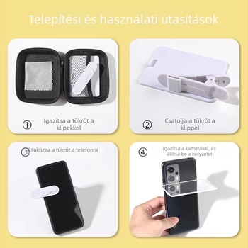 6. generációs telefonos selfie objektív klipek — reflexiós felvételhez, univerzális