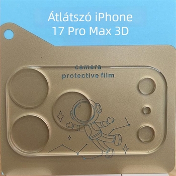 iPhone 17 hátlapi kamera objektívvédő, 3D all-in-one dizájn