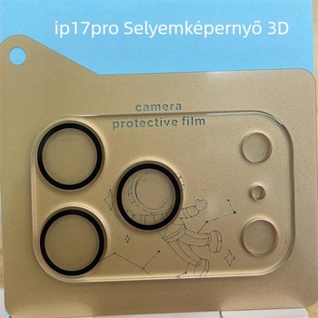 iPhone 17 hátlapi kamera objektívvédő, 3D all-in-one dizájn