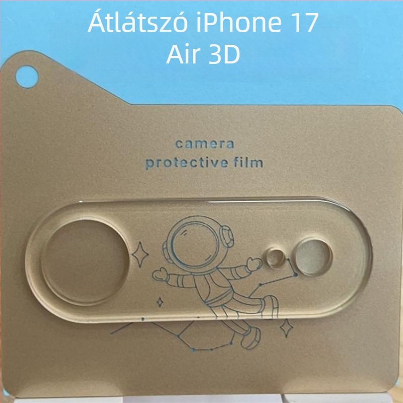 iPhone 17 hátlapi kamera objektívvédő, 3D all-in-one dizájn