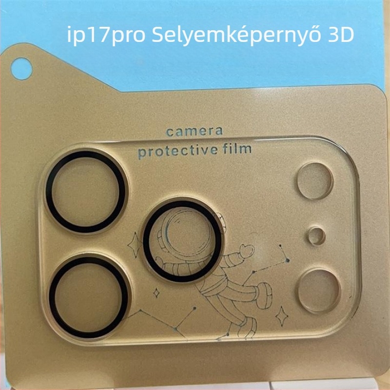 iPhone 17 hátlapi kamera objektívvédő, 3D all-in-one dizájn