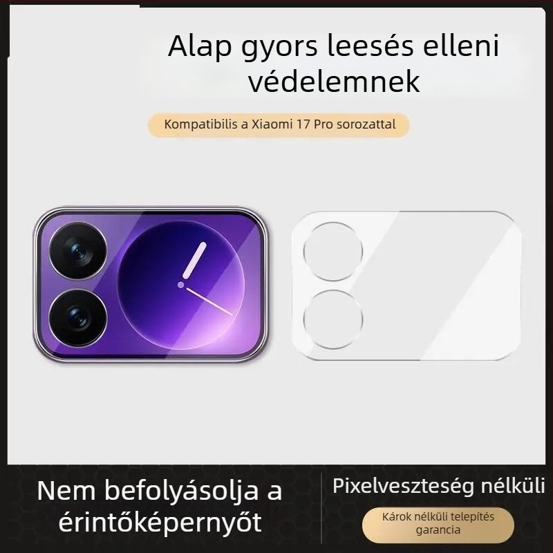 Xiaomi 17 Pro / 17 Pro Max védőfólia készlet: lencsevédő fólia, hátlapi karc- és ütésálló üveg, HD élesség, esésálló másodlagos kijelző fólia