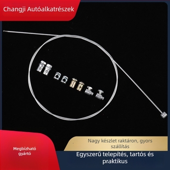 Kilenc részes motorkerékpár-kábelkészlet: fékkábel, kuplungkábel, gázkábél, első fékkábel, kilométeróra-kábel