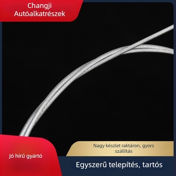 Kilenc részes motorkerékpár-kábelkészlet: fékkábel, kuplungkábel, gázkábél, első fékkábel, kilométeróra-kábel