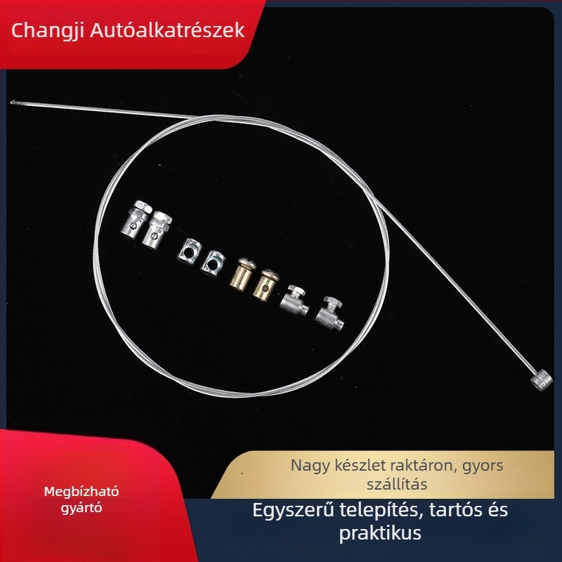 Kilenc részes motorkerékpár-kábelkészlet: fékkábel, kuplungkábel, gázkábél, első fékkábel, kilométeróra-kábel