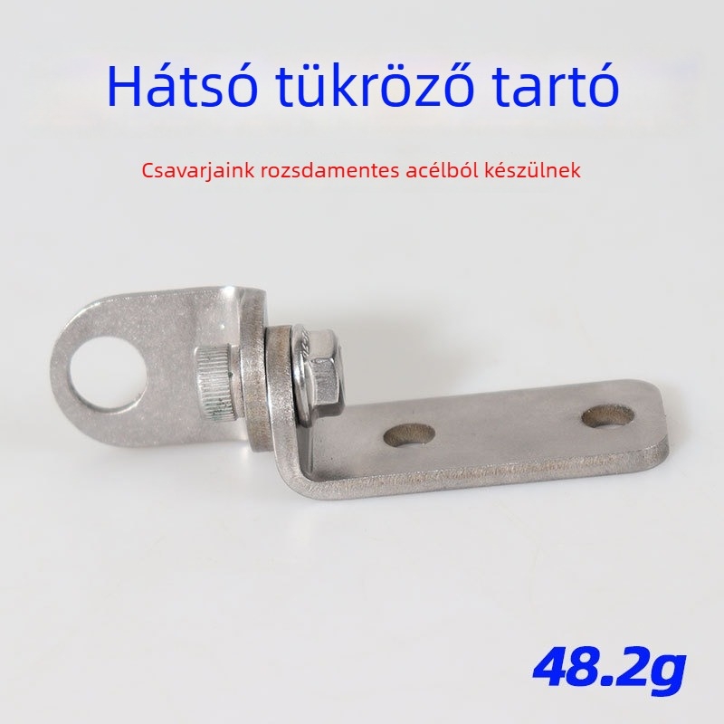 Rozsdamentes acélból készült motorkerékpár visszapillantó tükörrudat tartója kamera számára, rögzített